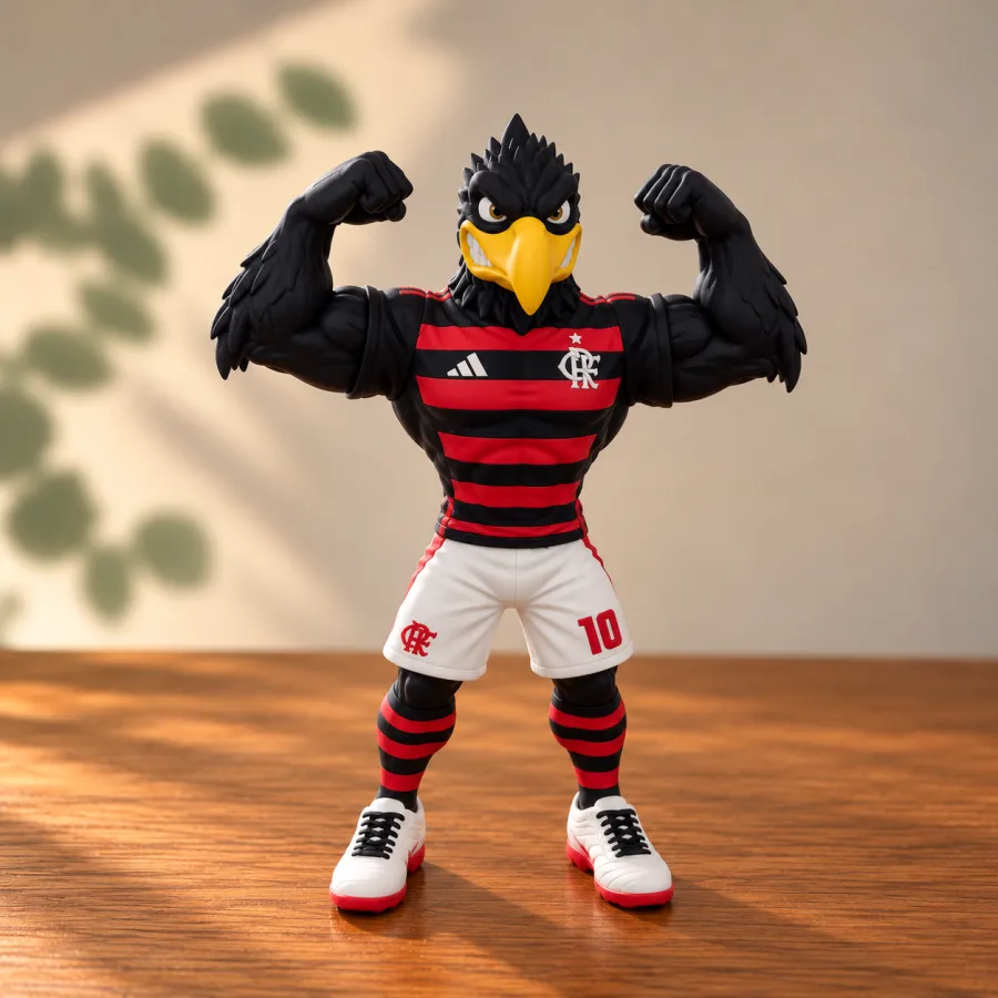 Mascote Flamengo Musculoso